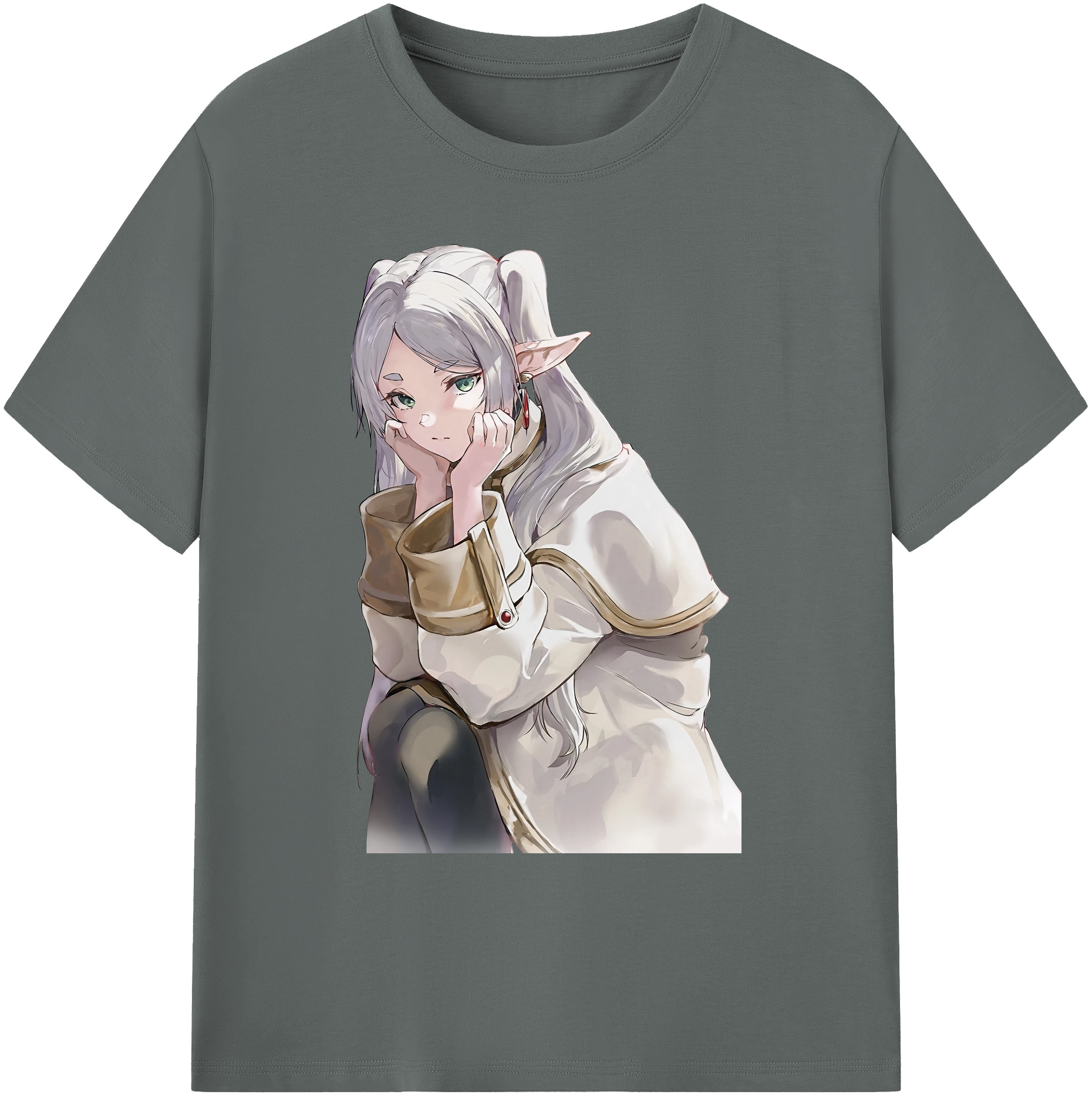 （画像用） 葬送のフリーレン Frieren 綿100％ メンズ半袖Tシャツ｜肌触りやわらか＆通気性